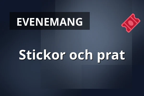 Stickor och prat — Vesannon Valo – yhdistystalo, Vesanto
