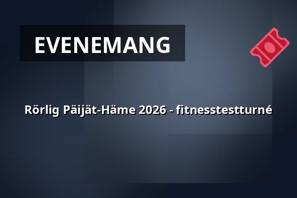 Rörlig Päijät-Häme 2026 - fitnesstestturné — Sysmän uimahalli, Sysmä