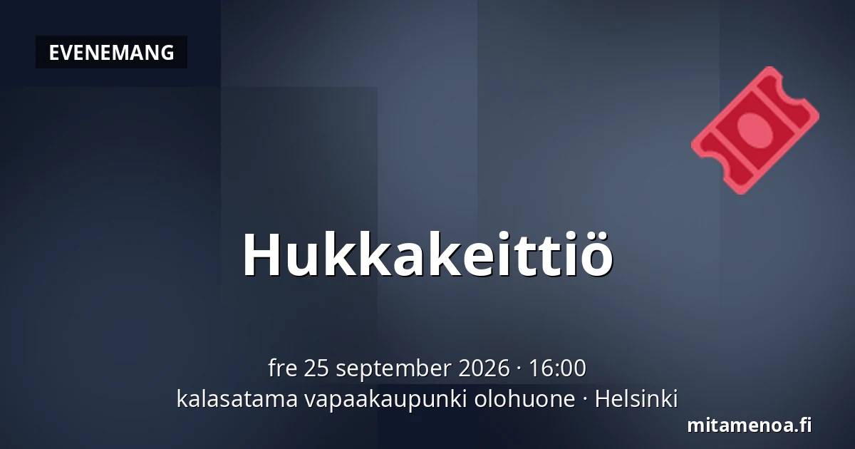 Hukkakeittiö — kalasatama vapaakaupunki olohuone, Helsingfors