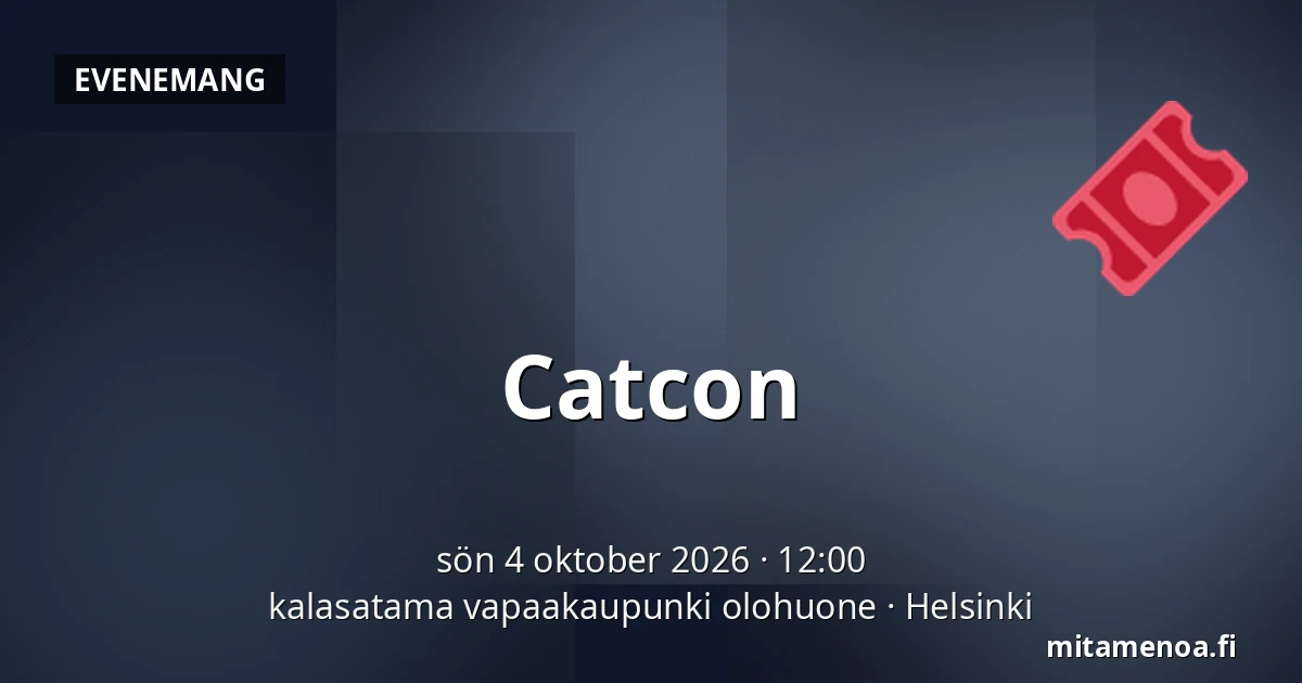 Catcon — kalasatama vapaakaupunki olohuone, Helsingfors