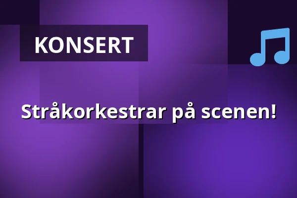 Stråkorkestrar på scenen! — Kauniaisten kirkko, Grankulla