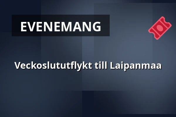 Veckoslututflykt till Laipanmaa — karjakaivon saunatupa, Esbo